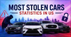 Most Stolen Cars Statistics in US 2026 | By State, Model & Key Insurance Facts