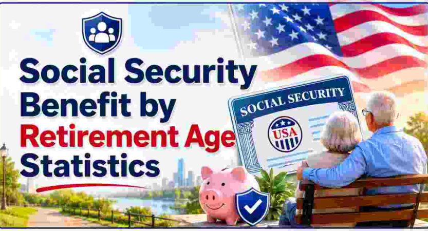 Social Security Benefit by Retirement Age Statistics 2026 | 62 vs 67 vs 70 & Key Facts