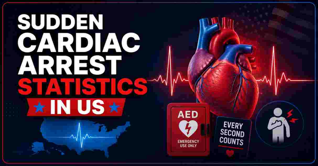 Sudden Cardiac Arrest Statistics in US 2026 | Survival Rate, Causes & Key Facts