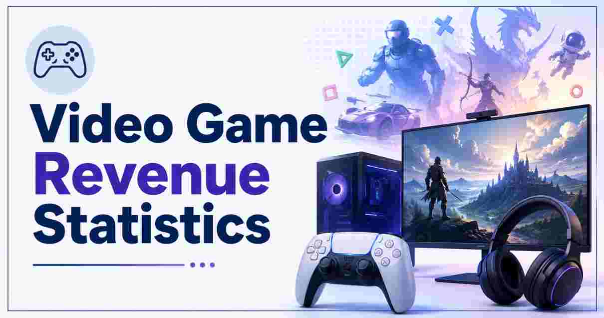 Video Game Revenue Statistics 2026 | Top Games, Platforms & Key Market Facts