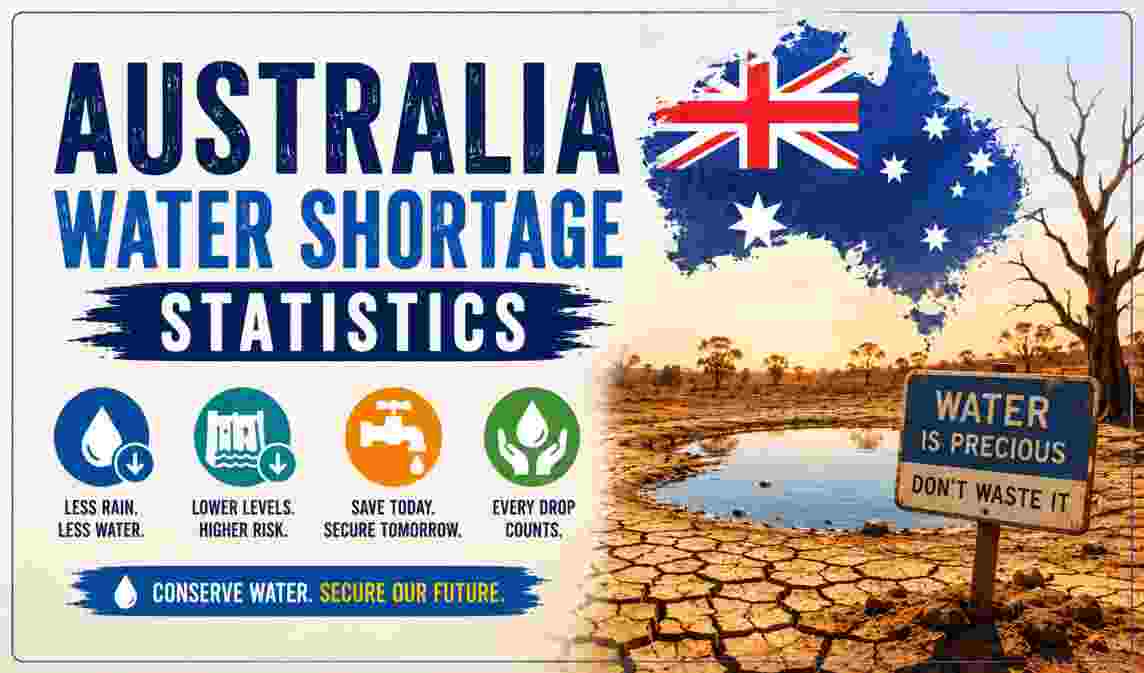 Australia Water Shortage Statistics 2026 | Drought, Cities & Key Climate Facts