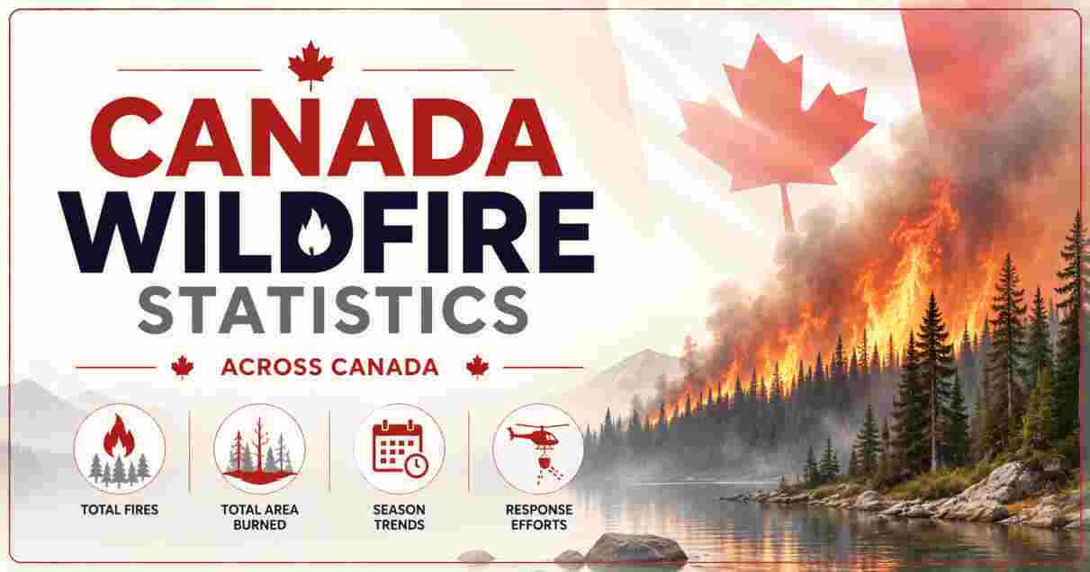 Canada Wildfire Statistics 2026 | Season Forecast, Provinces & Key Facts