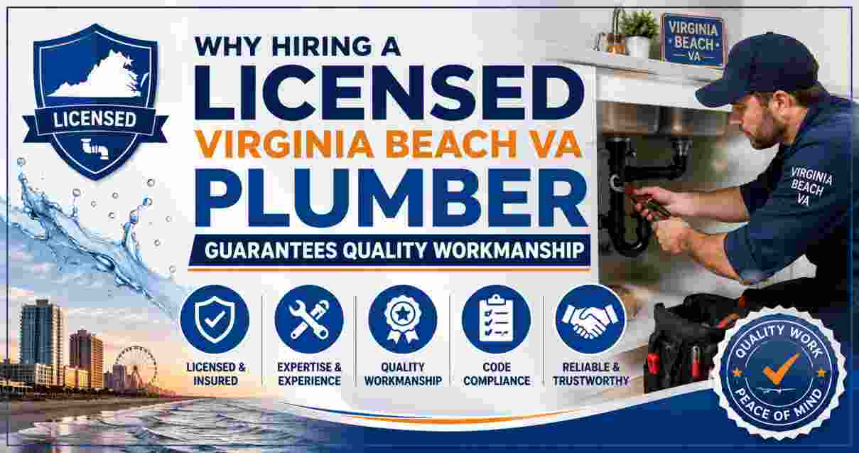 Why Hiring a Licensed Virginia Beach VA Plumber Guarantees Quality Workmanship