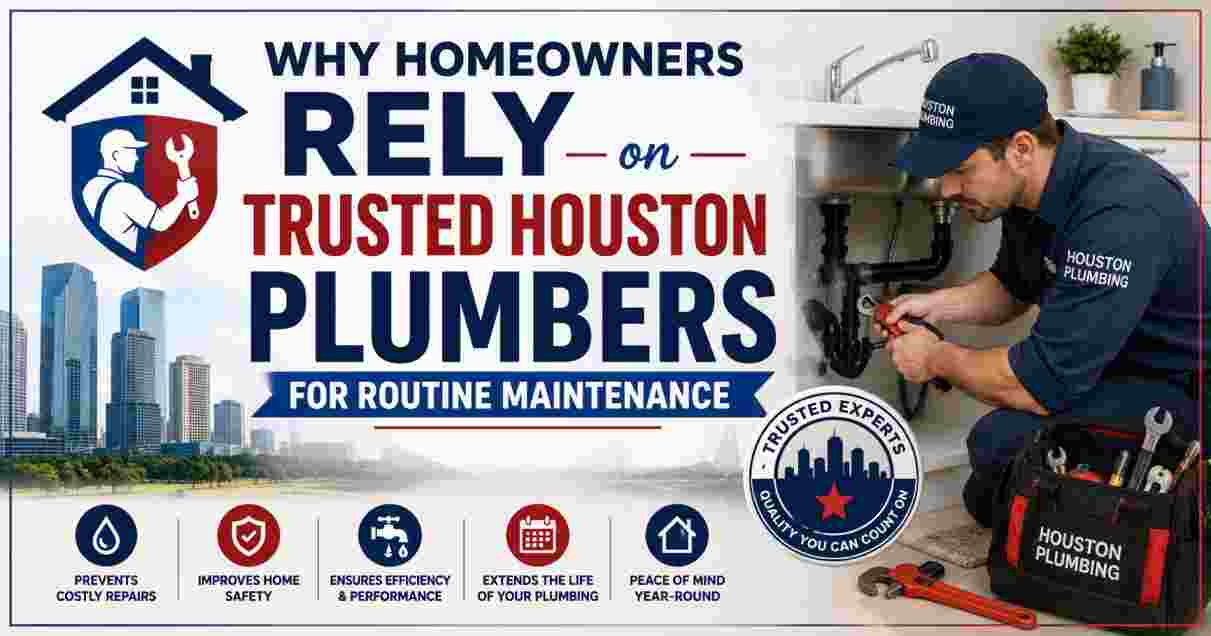 Why Homeowners Rely on Trusted Houston Plumbers for Routine Maintenance