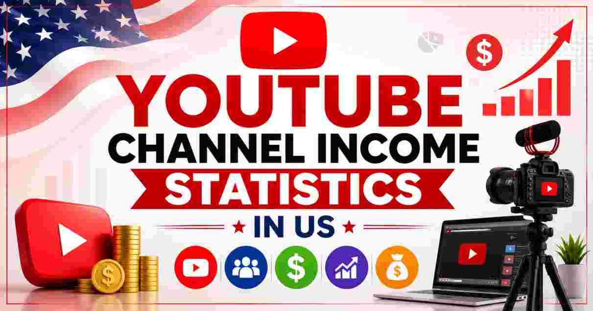YouTube Channel Income Statistics 2026 | Monetization, CPM & Key Facts