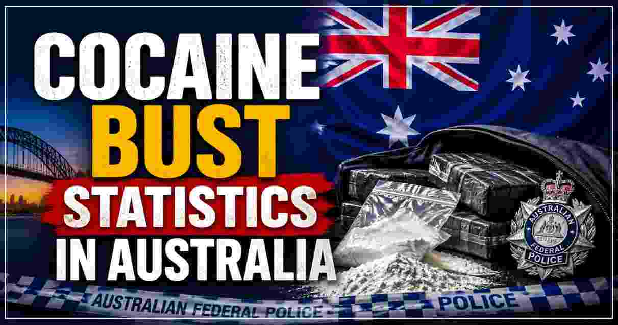 Cocaine Bust Statistics in Australia | Seized Valuation, History & Key Facts