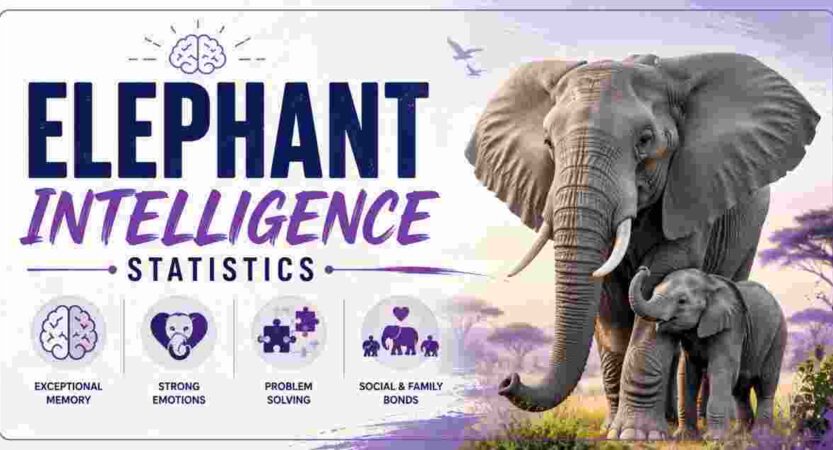 Elephant Intelligence Statistics 2026 | How Smart Are Elephants & Key Facts