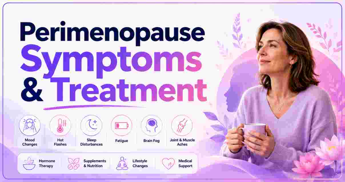 Perimenopause Symptoms and Treatment 2026 | Signs, Statistics & Facts
