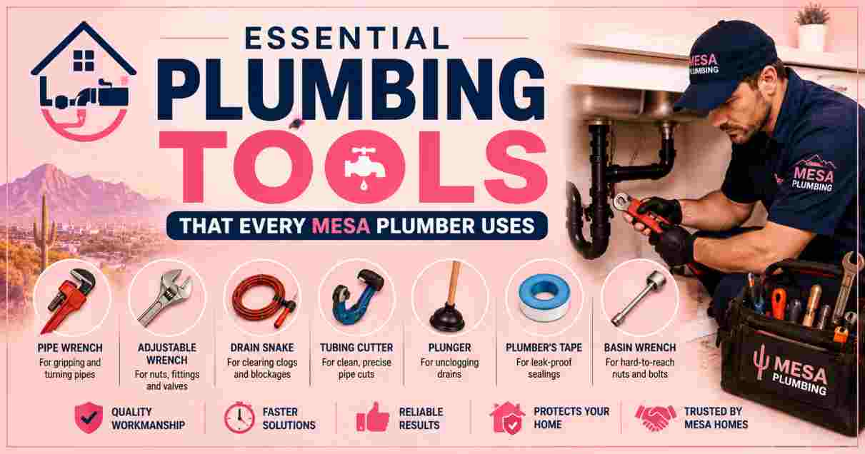 Essential Plumbing Tools That Every Mesa Plumber Uses