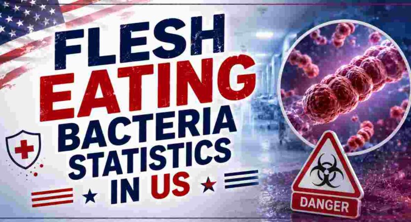 Flesh-Eating Bacteria Statistics in US 2026 | Symptoms, Treatments, Season & Facts
