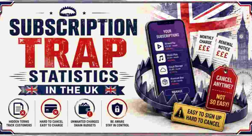 Subscription Trap Statistics in the UK 2026 | Consumers, Costs & Facts