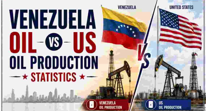 Venezuela Oil vs US Oil Production Statistics 2026 | Reserves, Output & Facts