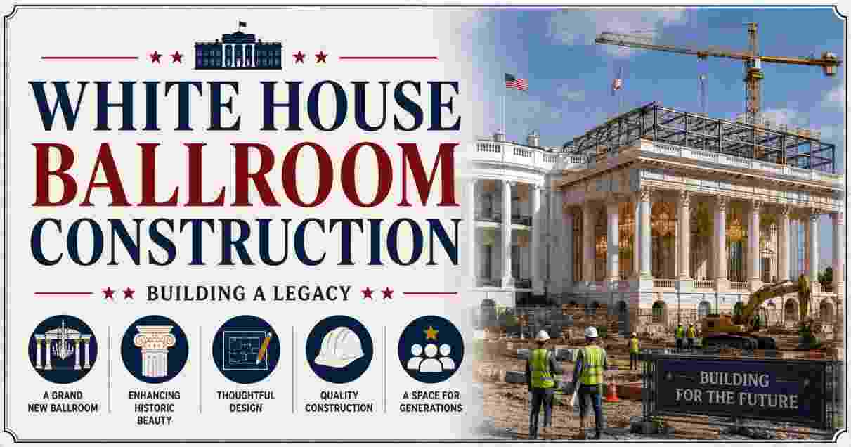 White House Ballroom Construction 2026 | Lawsuit, Completion Date, Cost, Size & Facts
