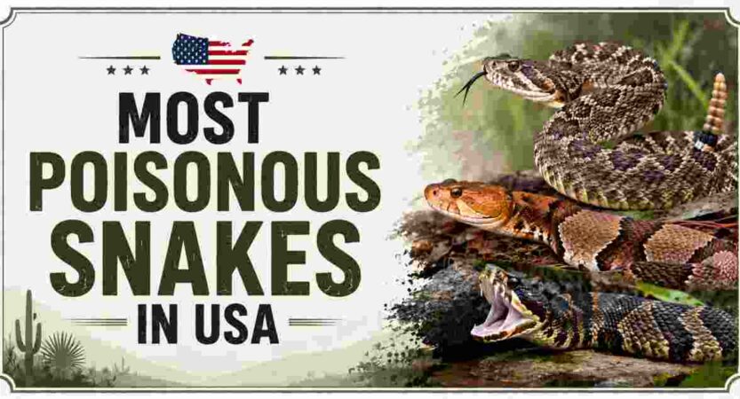 Most Poisonous Snakes in USA 2026 | Top 10 Deadliest Snake Facts