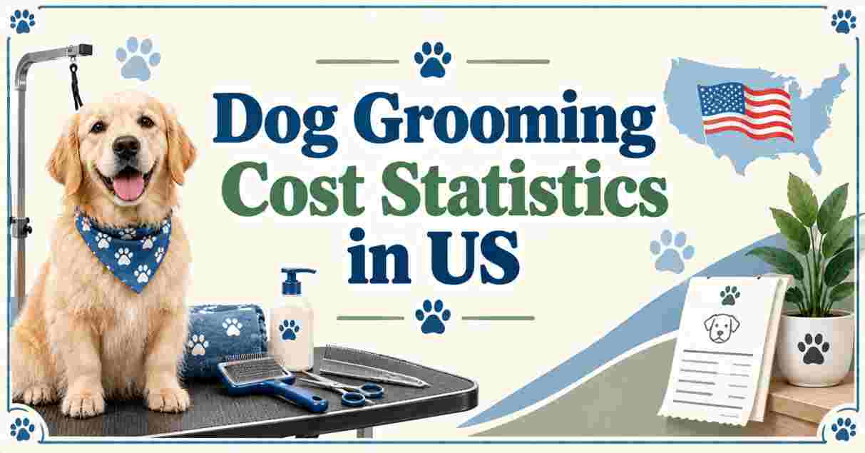 Dog Grooming Cost Statistics in US 2026 | By Breed, Service & Facts