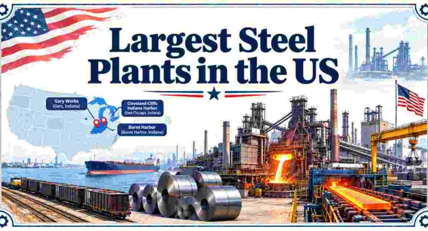 Largest Steel Plants in US 2026 | Companies, Production Capacity, Locations & Facts