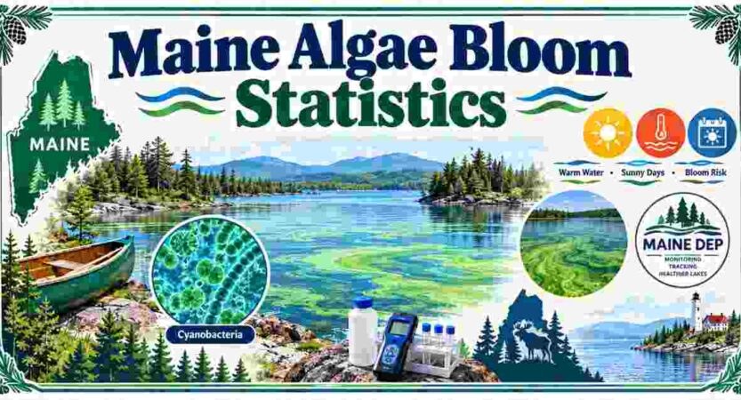 Maine Algae Bloom Statistics 2026 | Size, Marine Life & Facts
