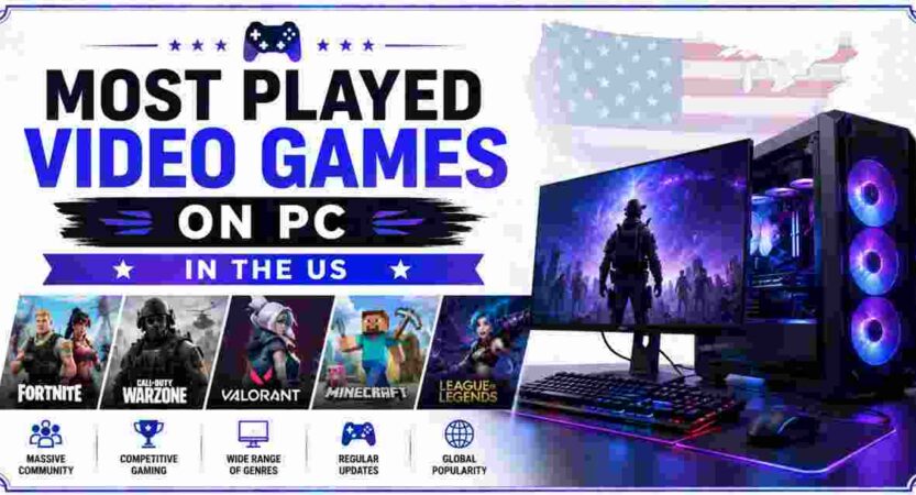 Most Played Video Games on PC in the US 2026 | Player Count Statistics & Facts
