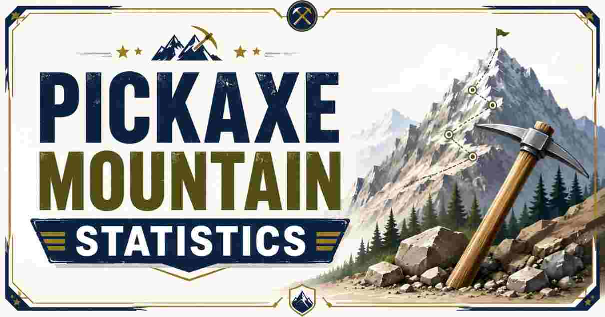 Pickaxe Mountain Statistics 2026 | Location, Area, Height, History & Facts