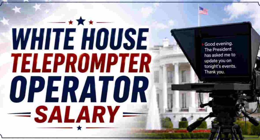 White House Teleprompter Operator Salary 2026 | Pay, Job, Duties & Facts