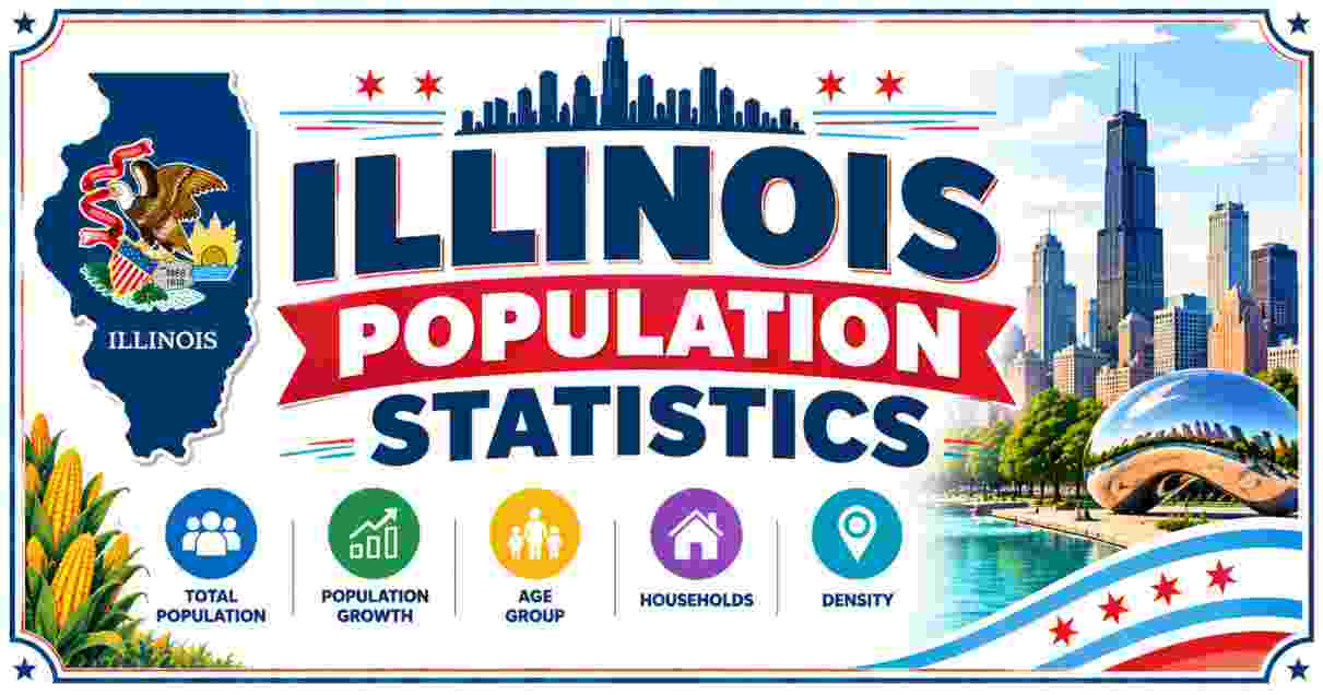 Illinois Population Statistics 2026 | By Age, Race, Gender, Growth & Facts
