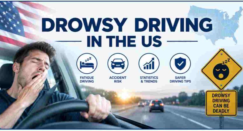 Drowsy Driving in the US 2026 | Sleep Deprivation, Crash Risk & Facts
