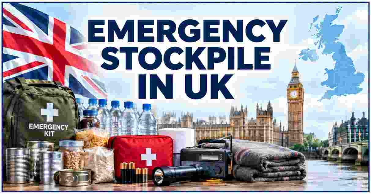 Emergency Stockpile in UK 2026 | 3-Day Food & Water Guidance, Emergency Supplies & Facts