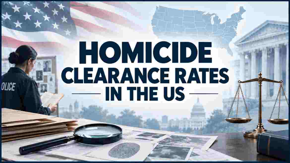 Homicide Clearance Rates in the US 2026 | Cases Solved, Arrests, Unsolved Murders & Facts