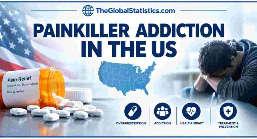 Painkiller Addiction in US 2026 | Prescription Opioid Misuse, Overdose Deaths & Facts