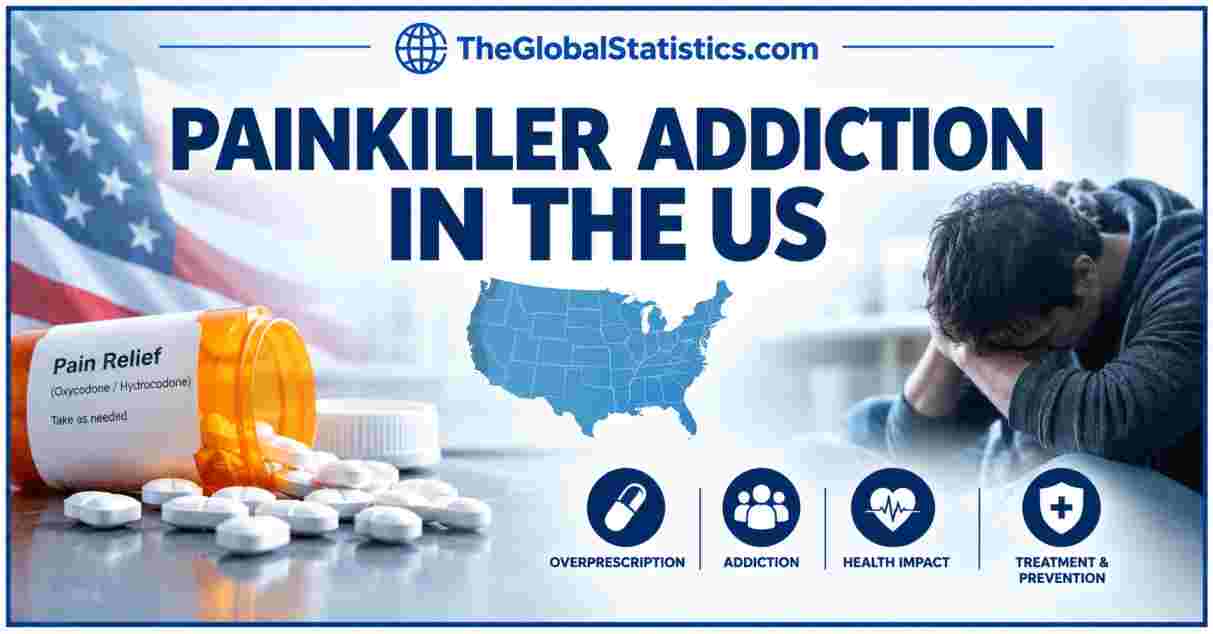 Painkiller Addiction in US 2026 | Prescription Opioid Misuse, Overdose Deaths & Facts