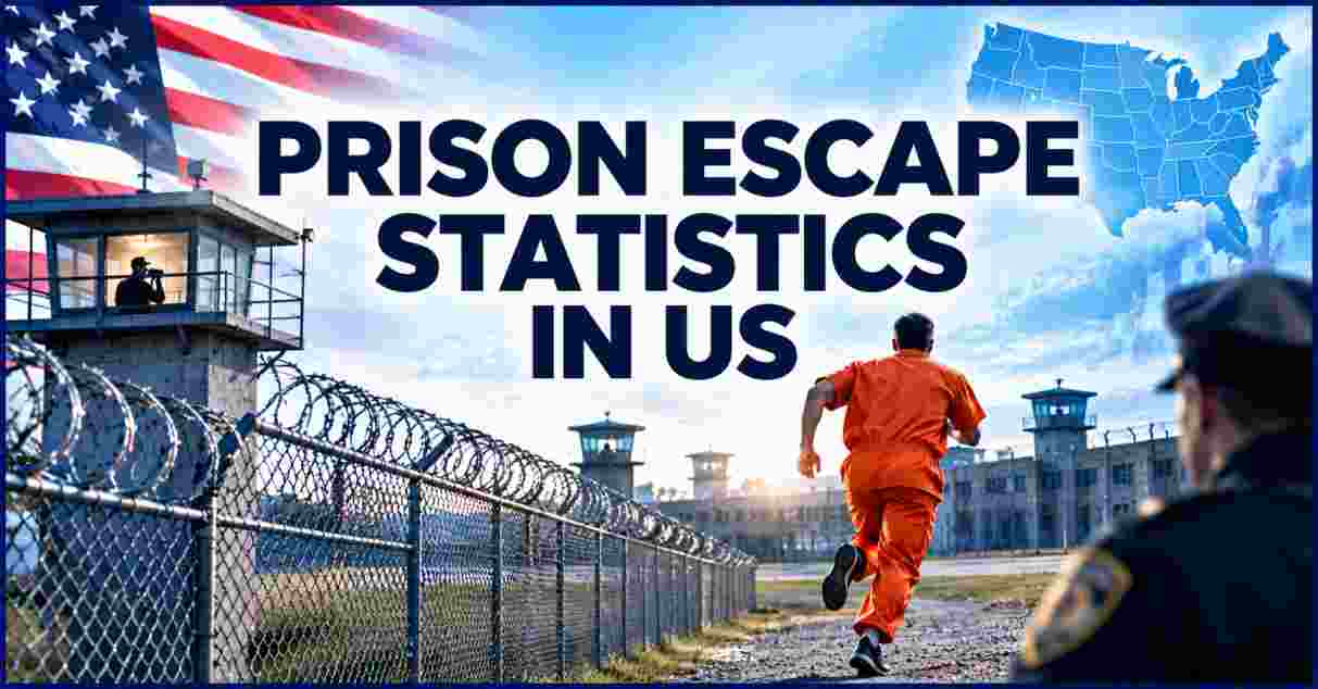 Prison Escape Statistics in US 2026 | Escape Rates, Recapture Times & Key Facts