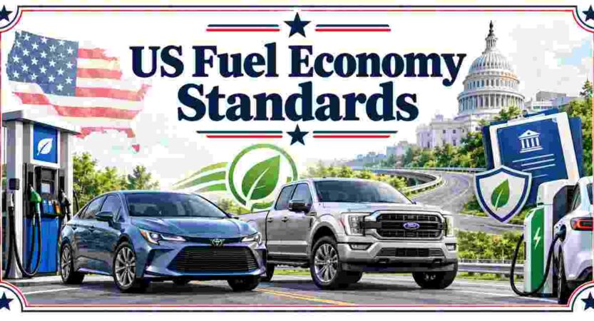 US Fuel Economy Standards 2026 | MPG Rules, CAFE Requirements, Automakers & Facts